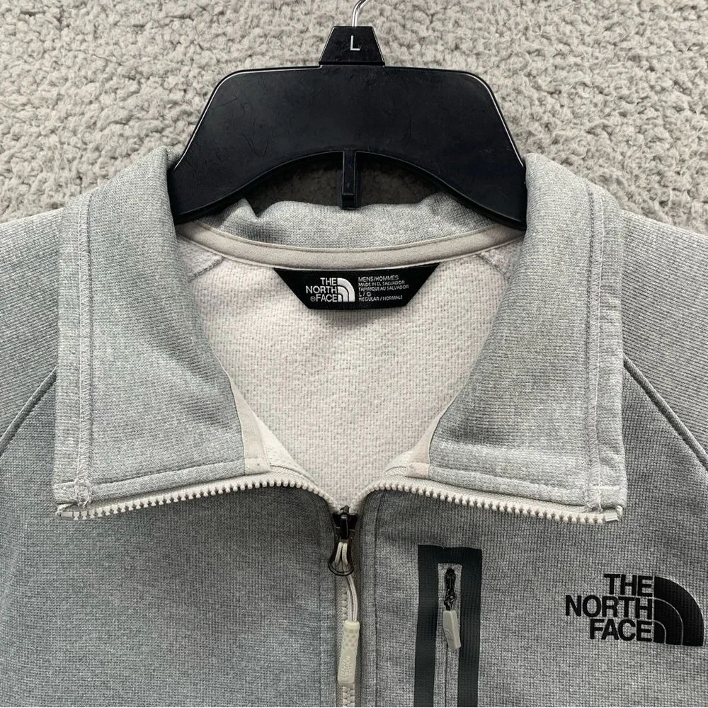 The North Face Canyonlands 1/2 Zip Pullover Shirt Mens Size Large Gray Zip Logo